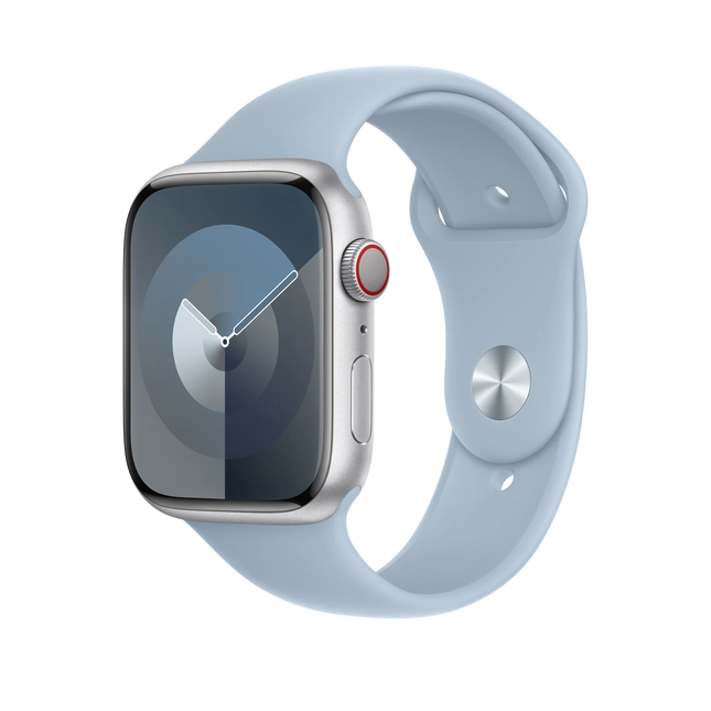 Bracelet Sport Apple Watch 45 mm bleu clair – Petit/Moyen
