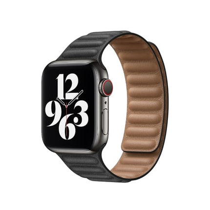 Bracelet en cuir Apple noir 44mm (M/L)