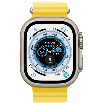 Bracelet Apple Ocean pour Apple Watch 44-45-49 mm – Jaune