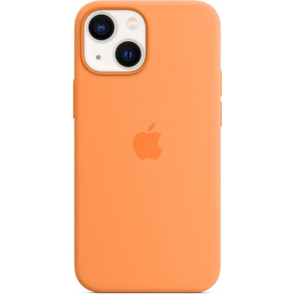Coque en silicone Apple iPhone 13 mini avec MagSafe – Marigold - Jaune/Orange
