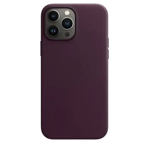 Coque en cuir Apple iPhone 13 Pro Max avec MagSafe – Cerise foncée - Rouge profond