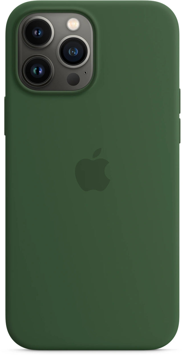 Coque en silicone Apple iPhone 13 Pro Max avec MagSafe - Trèfle - Vert