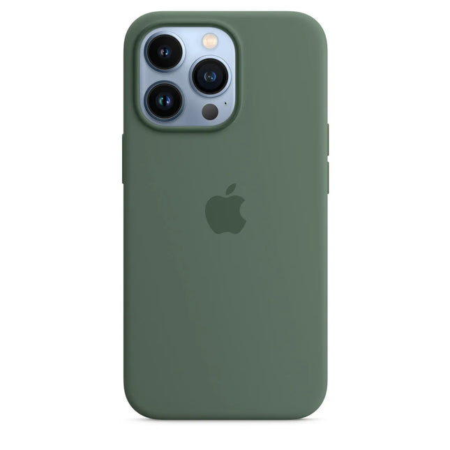 Coque en silicone Apple iPhone 13 Pro avec MagSafe – Eucalyptus (Vert)