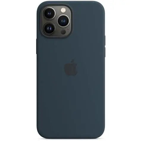 Coque en silicone Apple iPhone 13 Pro Max avec MagSafe - Abyss Blue - Bleu