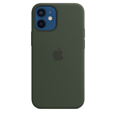 Coque en silicone Apple iPhone 12 mini - vert