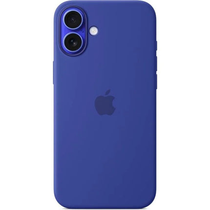 Coque en silicone Apple iPhone 16 plus - bleu ultra marine