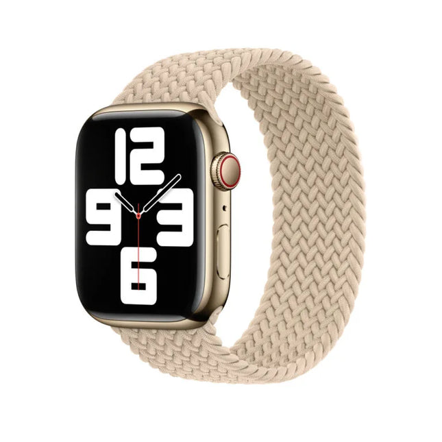 Bracelet Solo tressé Apple pour Apple Watch – beige