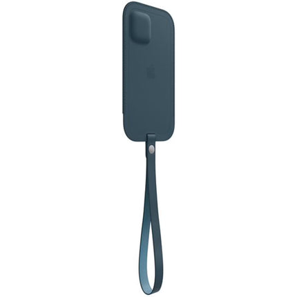 Étui en cuir Baltic Blue pour Apple iPhone 12 Pro Max - Bleu