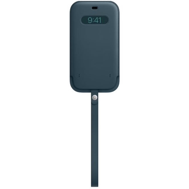 Étui en cuir Baltic Blue pour Apple iPhone 12 Pro Max - Bleu