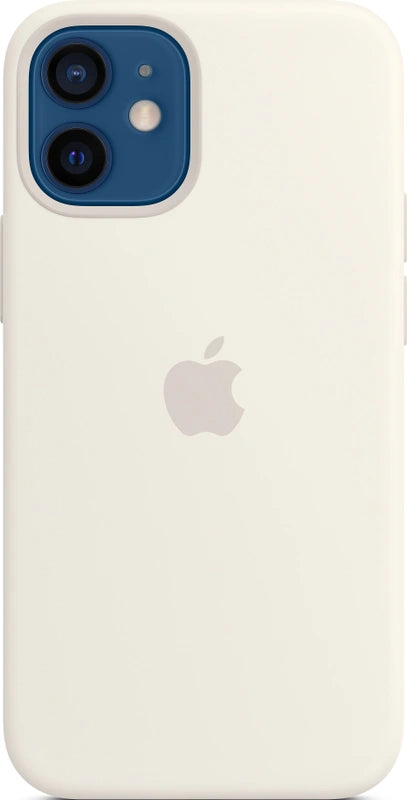 Coque en silicone Apple iPhone 12 mini avec MagSafe – Blanc