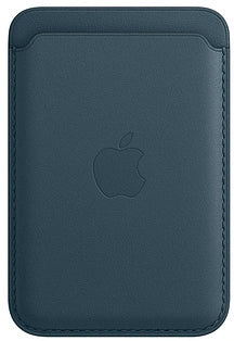 Porte-cartes en cuir Apple iPhone avec MagSafe – Bleu