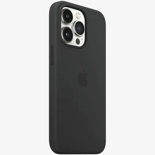 Coque en silicone Apple iPhone 13 Pro avec MagSafe – Minuit (Noir)