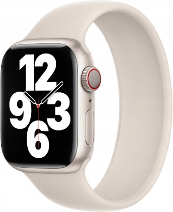 Apple Siliconen Soloband starlight – beige | Taupe