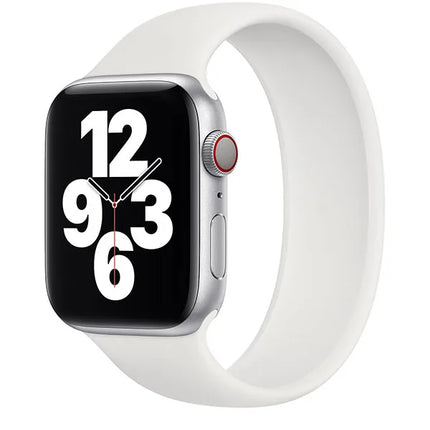 Bracelet solo loop en silicone Apple - blanc