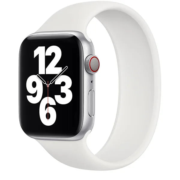 Bracelet solo loop en silicone Apple - blanc