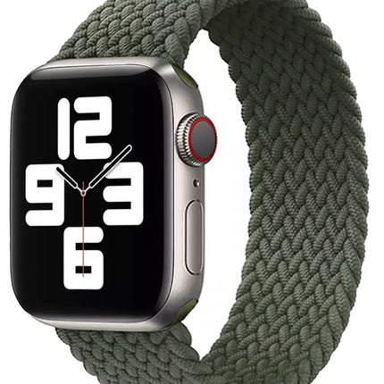 Bracelet Apple Watch tissé de couleur verte