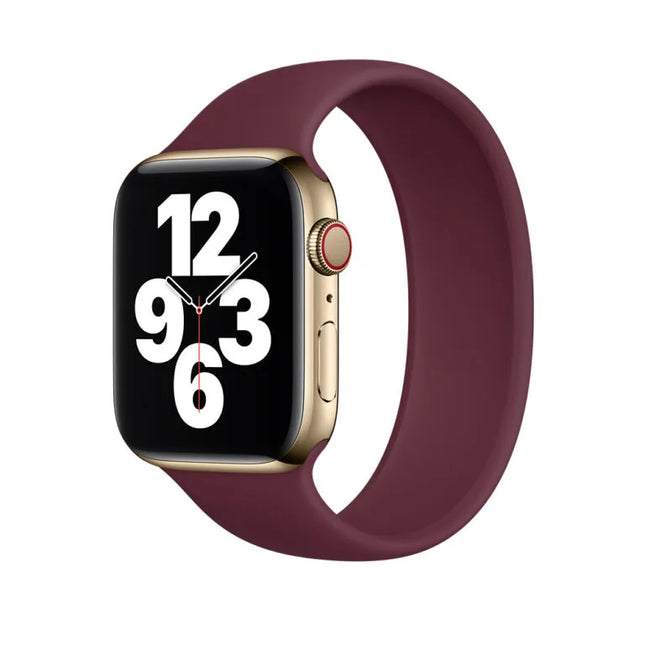 Bracelet Solo en silicone Apple pour Apple Watch – Violet foncé