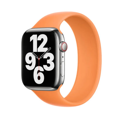 Bracelet Solo en silicone Apple pour Apple Watch – Orange Souci