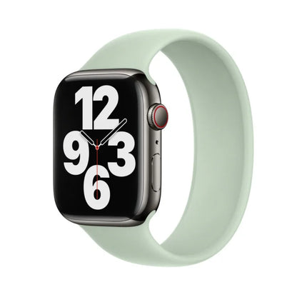 Bracelet solo loop en silicone Apple - vert minéral