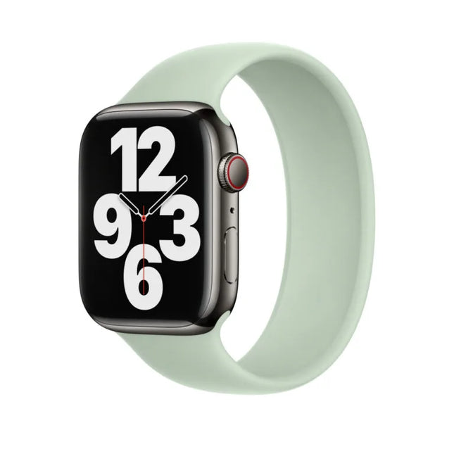 Bracelet solo loop en silicone Apple - vert minéral