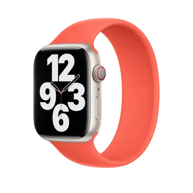 Bracelet solo loop en silicone Apple - nectarine-orange