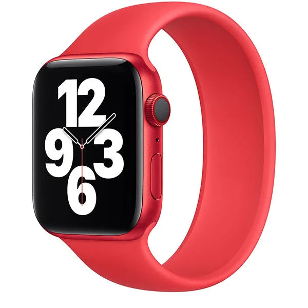Apple silicone rouge solo loop | Bracelet Apple Watch rouge