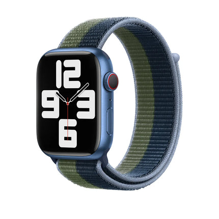 Apple Watch Sport Loop 41 mm – Bleu Abyssal/Vert Mousse