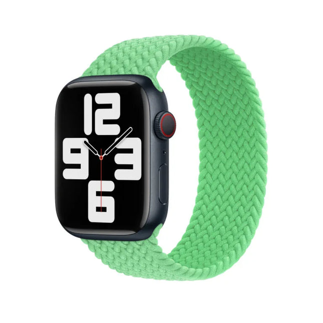 Bracelet solo tressé Apple Watch - Vert