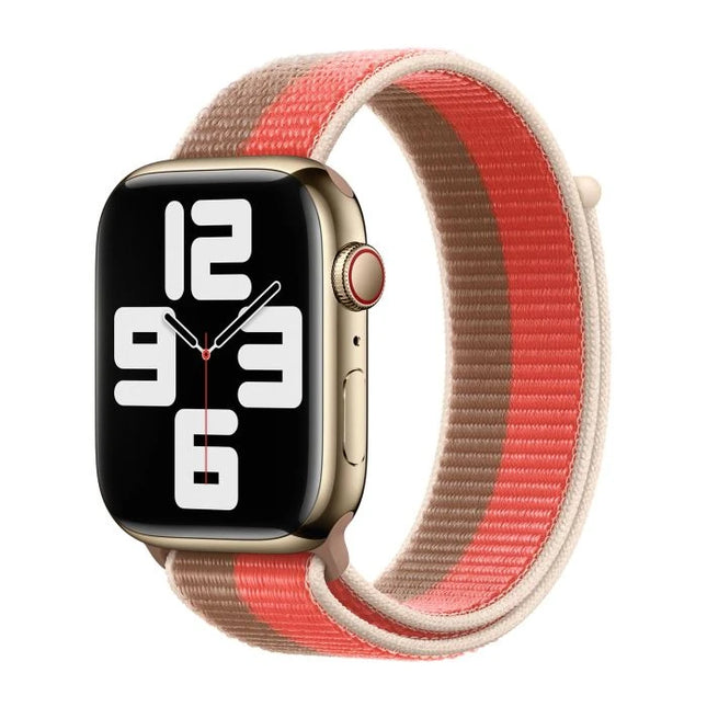 Bracelet sport Apple Watch avec velcro | rose | beige