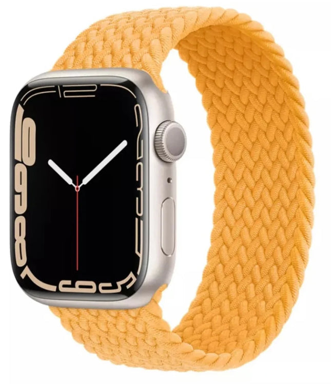 Bracelet Solo tressé Apple pour Apple Watch – Jaune