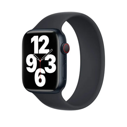 Apple bracelet solo loop en silicone - noir