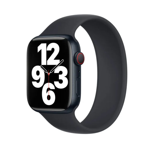 Apple bracelet solo loop en silicone - noir