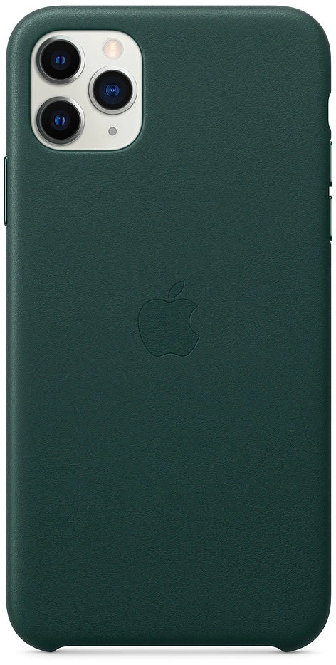 Coque en cuir Apple iPhone 11 Pro Max – vert forêt