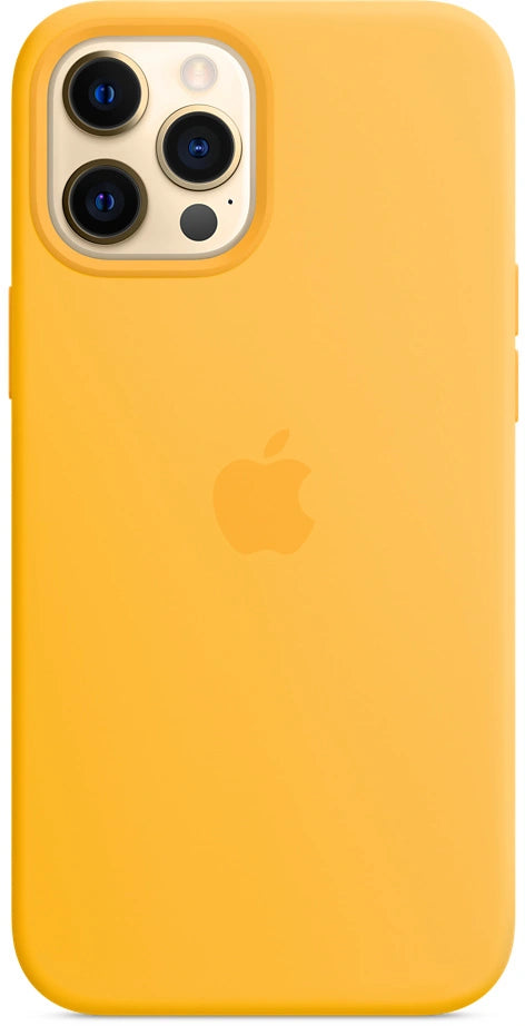 Coque en silicone Apple iPhone 12 pro max - Jaune tournesol