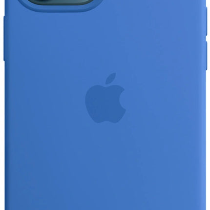 Coque en silicone Apple iPhone 12 Pro Max avec MagSafe – Bleu Capri