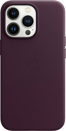 Coque en cuir Apple iPhone 13 Pro avec MagSafe – Violet foncé
