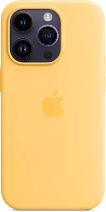 Coque en silicone Apple iPhone 14 Pro avec MagSafe - Jaune