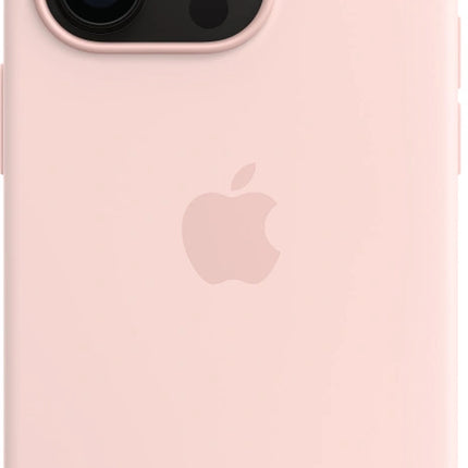Coque en silicone Apple iPhone 14 Pro avec MagSafe – rose