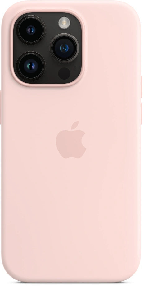Coque en silicone Apple iPhone 14 Pro avec MagSafe – rose
