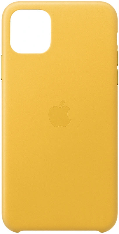 Coque en cuir Apple iPhone 11 Pro Max – Jaune