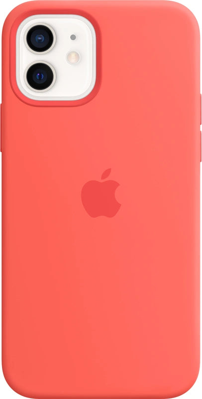 Coque en silicone Apple iPhone 12/12 Pro avec MagSafe - Rose agrume