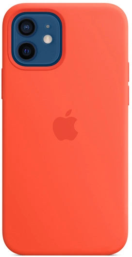 Coque en silicone Apple iPhone 12/12 Pro avec MagSafe - Orange