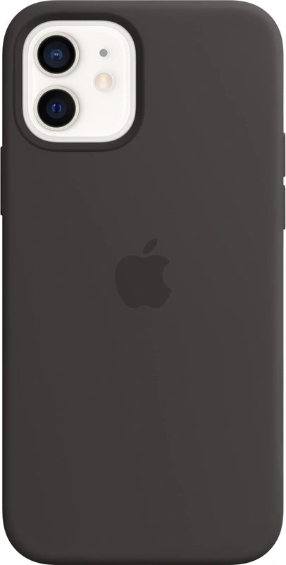 Coque en silicone Apple iPhone 12/12 Pro avec MagSafe – Noir