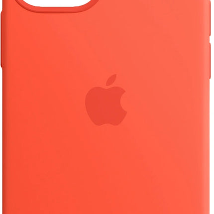 Coque en silicone Apple iphone 12 mini couleur - Orange
