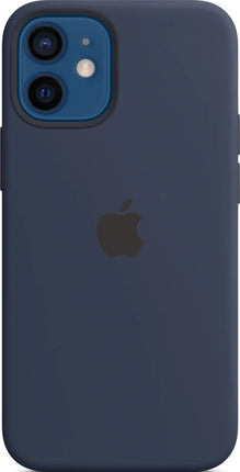 Coque en silicone Apple iPhone 12 Mini avec MagSafe – Bleu foncé