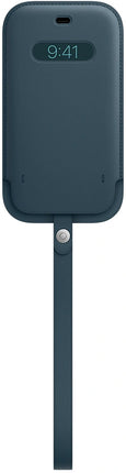 Housse en cuir Apple iPhone 12/12 Pro avec MagSafe – Bleu Baltique