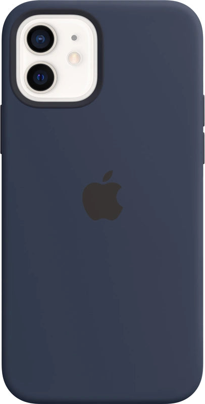 Coque en silicone Apple iPhone 12/12 Pro avec MagSafe - Bleu foncé