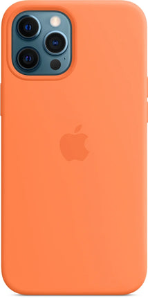 Coque en silicone Apple iPhone 12 Pro Max avec MagSafe – Kumquat (Orange)
