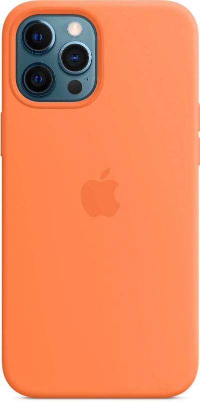 Coque en silicone Apple iPhone 12 Pro Max avec MagSafe – Kumquat (Orange)
