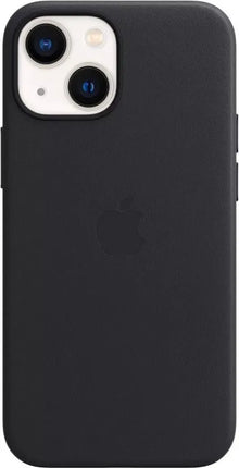 Coque en cuir Apple iPhone 13 avec MagSafe – Minuit (Noir)